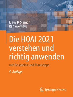 cover image of Die HOAI 2021 verstehen und richtig anwenden